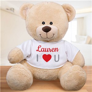 Personalized I Love You Teddy Bear by Gifts For You Now