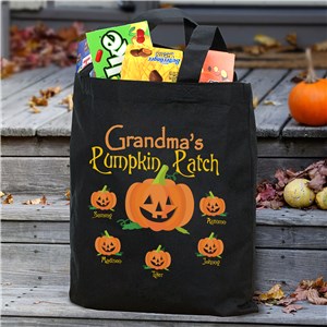 Pumpkin Patch Personalized Halloween Tote Bag by Gifts For You Now