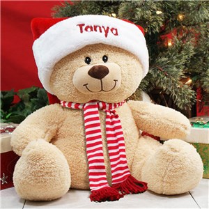 Personalized Christmas Teddy Bear - 17" by Gifts For You Now