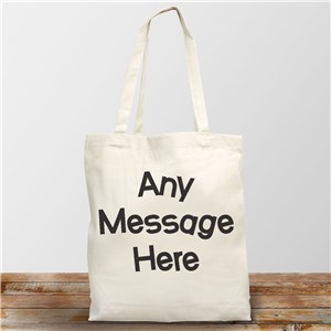 Crazy Message Personalized Canvas Tote Bag by Gifts For You Now
