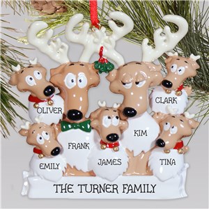 Family Personalized Reindeer Christmas Ornament by Gifts For You Now