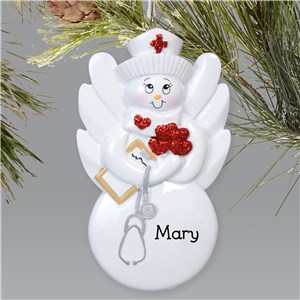 Personalized Nurse Holiday Christmas Ornament by Gifts For You Now