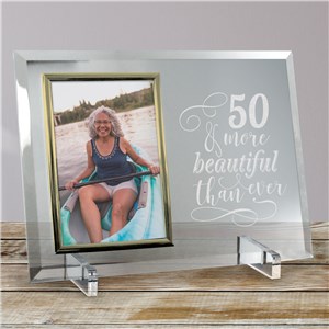 Personalized Birthday Beveled Glass Picture Frame by Gifts For You Now