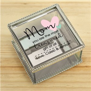 Personalized Mom You Are The Most Treasured Gift Jewelry Box by Gifts For You Now