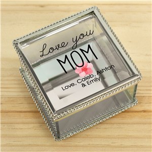 Personalized Love You Mom Jewelry Box by Gifts For You Now