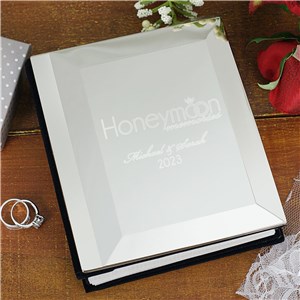 Personalized Engraved Honeymoon Photo Album by Gifts For You Now