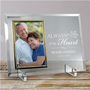 Image of Memorial Beveled Glass Frame