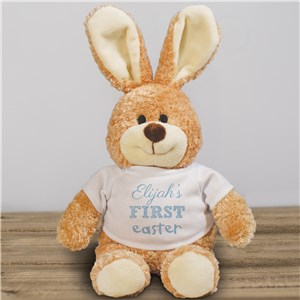 Personalized My First Easter Bunny - Purple - Sm Brown Bunny by Gifts For You Now