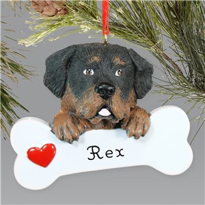 Personalized Engraved Rottweiler Holiday Christmas Ornament by Gifts For You Now