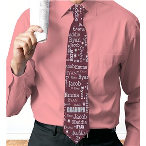 Personalized Word-Art Tie for Him by Gifts For You Now