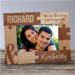 Personalized You Are The Missing Piece Wood Frame by Gifts For You Now