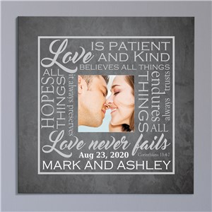 Image of Love is Photo Wedding Canvas