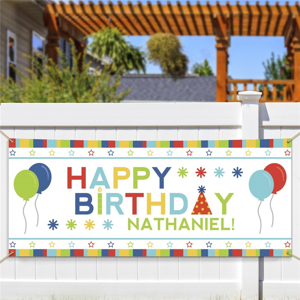 Personalized Happy Birthday Banner 911049414