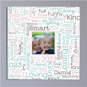 Personalized Photo Word-Art Square Canvas by Gifts For You Now