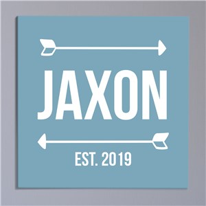 Image of Personalized Arrow Wall Canvas
