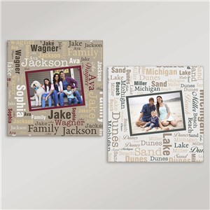 Personalized Memories Word-Art Photo Canvas by Gifts For You Now