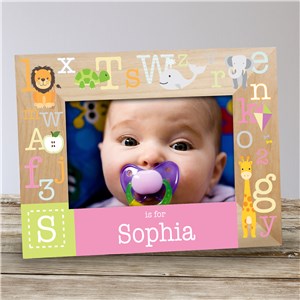 Personalized Alphabet Wood Frame by Gifts For You Now