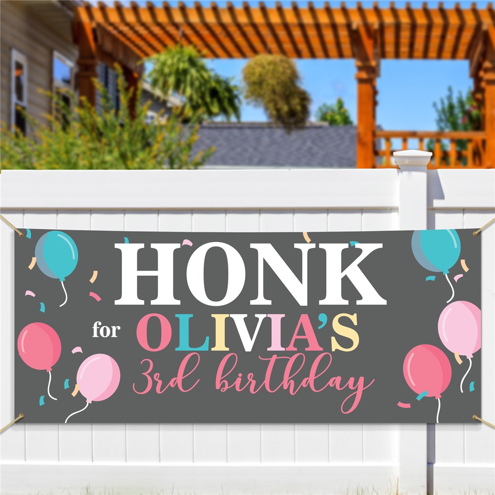 Personalized Birthday Balloons Banner 911704114