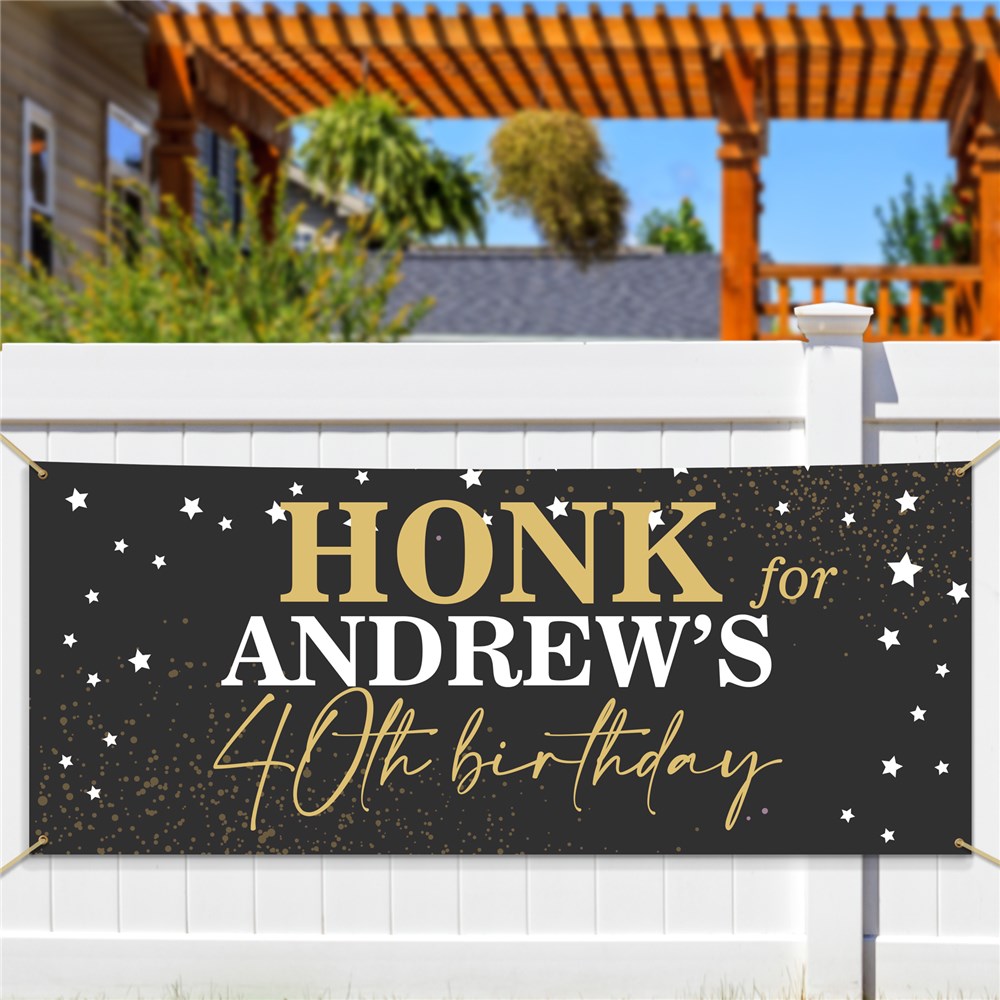 Personalized Gold Stars Banner 911704214