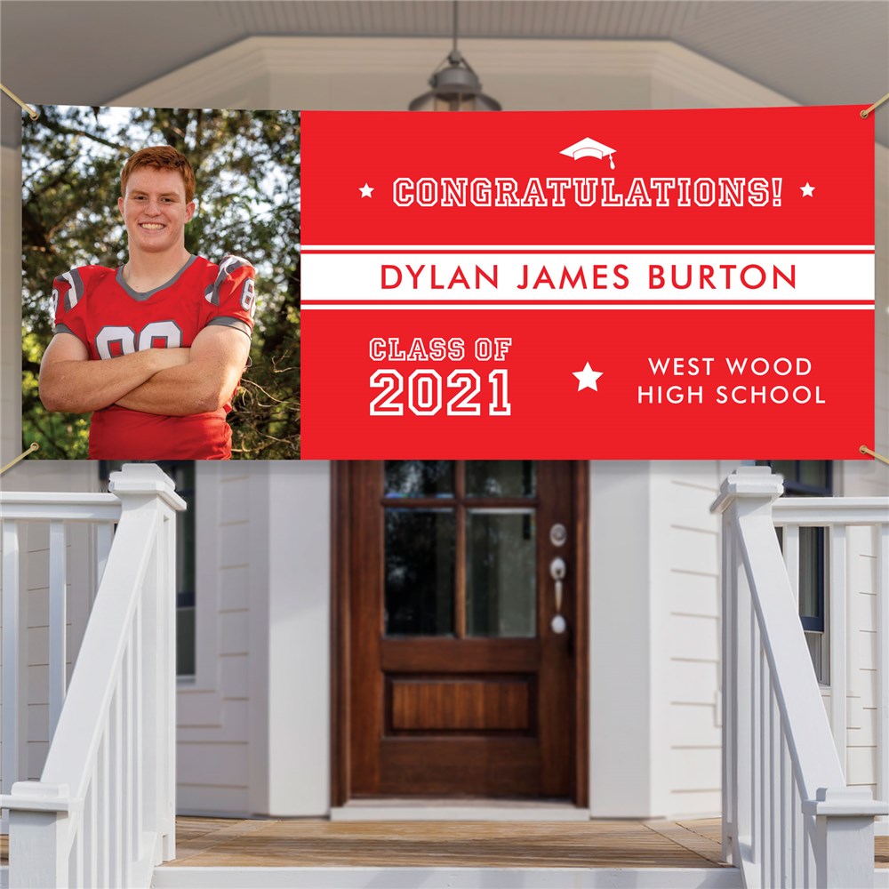 Personalized Congratulations with Stripe Banner 911757241