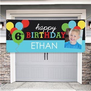 Personalized Birthday Balloons Banner by Gifts For You Now