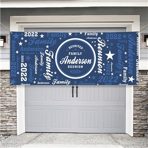 Personalized Family Reunion Word Art Banner by Gifts For You Now