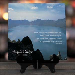 When Tomorrow Starts Without Me Personalized Memorial Photo Wall Canvas by Gifts For You Now