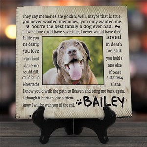 Personalized Til' the End Dog Memorial Wall Canvas by Gifts For You Now