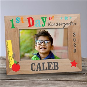 Image of 1st Day of School Wood Personalized Frame