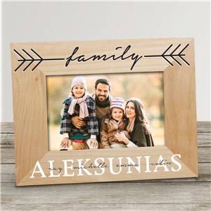 Personalized Family Name Wood Picture Frame by Gifts For You Now