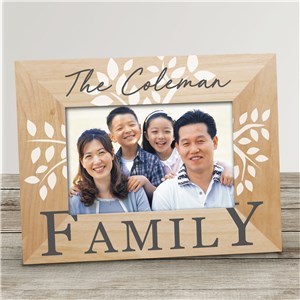 Personalized Family Tree Wood Picture Frame by Gifts For You Now