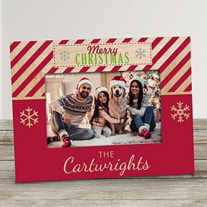Personalized Merry Christmas Picture Frame by Gifts For You Now