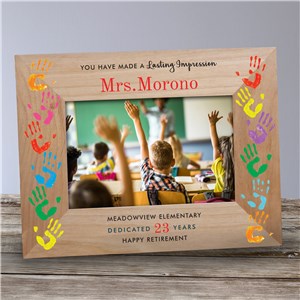 Personalized Lasting Impression Teacher Wood Frame by Gifts For You Now