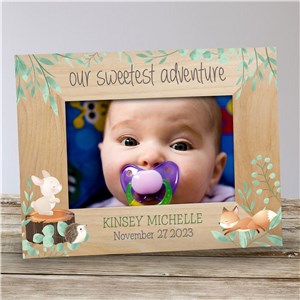 Personalized Woodland Wood Frame by Gifts For You Now