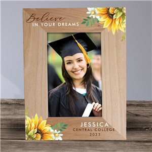 Personalized Believe in Your Dreams Wood Frame by Gifts For You Now