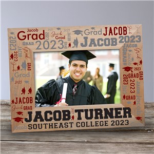 Personalized Graduation Word Art Wood Frame by Gifts For You Now