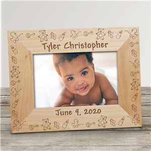 Image of Baby Toys Baby Wood Picture Frame