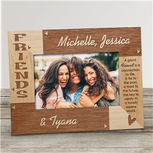 Friends Personalized Wooden Picture Frame by Gifts For You Now