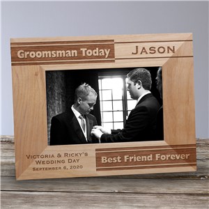 Image of Personalized Groomsman Picture Frame