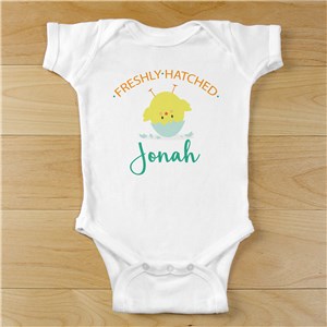 Personalized Freshly Hatched With Chick Infant Bodysuit by Gifts For You Now