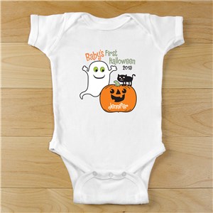 Personalized Baby's First Halloween Infant Bodysuit by Gifts For You Now