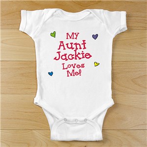 Who Loves Me Personalized Infant Bodysuit by Gifts For You Now