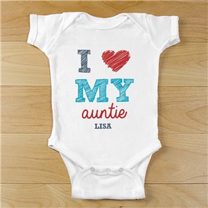 Personalized Love Infant Apparel Baby Shirt - Light Blue - 6 Month Infant T-Shirt (12 1/2