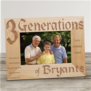 Personalized Generations 8x10 Picture Frame by Gifts For You Now