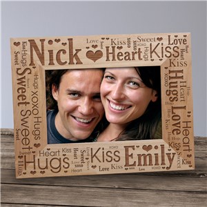 Personalized Couples Love Word-Art Picture Frame by Gifts For You Now
