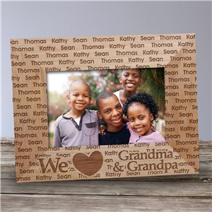 Personalized We Love Family Picture Frame by Gifts For You Now