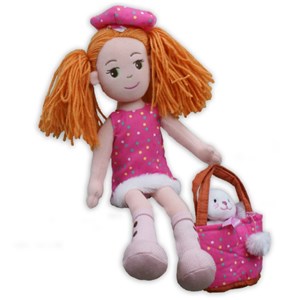 Personalized Pinky Promise Polka Dot Dress Rag Doll by Gifts For You Now