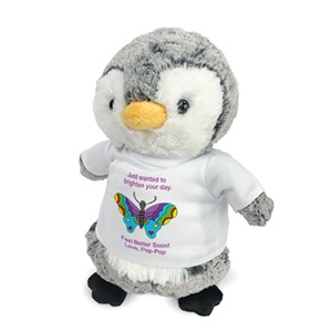 Personalized Colorful Butterfly Perky Penguin by Gifts For You Now