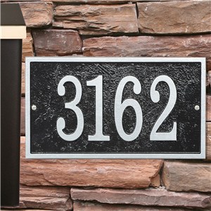 Image of Rectangle House Number Plaque