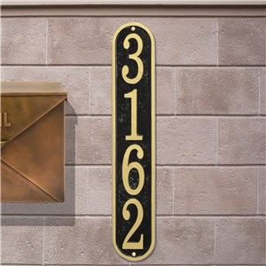 Image of Personalized Vertical House Number Plaque